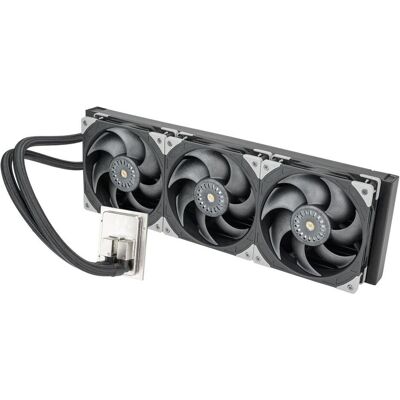 Silverstone SST-XE420 - High-Performance 420mm Radiator All-In-One Liquid Cooler with triple fans fo (120 mm), Wasserkühlung Radiator, Schwarz, Silber Silverstone SST-XE420 - High-Performance 420mm Radiator All-In-One Liquid Cooler with triple fans fo (120 mm), Wasserkühlung Radiator, Schwarz, Silber