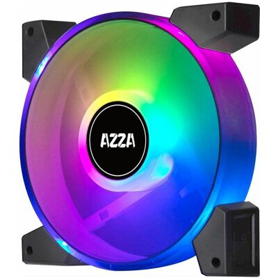 Azza Hurricane II Digital RGB (120 mm, 4x), PC Lüfter, Schwarz Azza Hurricane II Digital RGB (120 mm, 4x), PC Lüfter, Schwarz