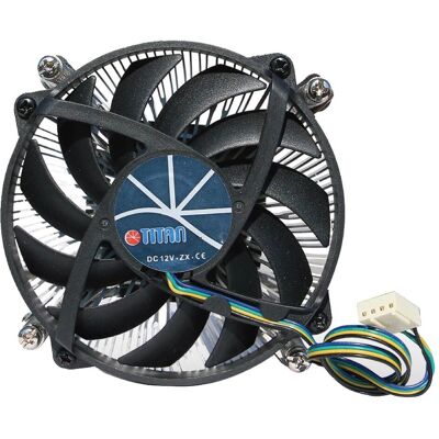 Titan DC-HA11TZ/RPW für Intel Sockel LGA1700, Low Profile Design (65W) (30 mm), CPU Kühler, Silber, Schwarz Titan DC-HA11TZ/RPW für Intel Sockel LGA1700, Low Profile Design (65W) (30 mm), CPU Kühler, Silber, Schwarz