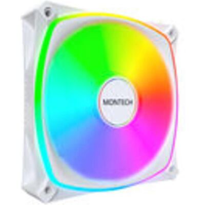 Montech AX120 PRO PWM-Lüfter, DRGB - 120mm, weiss (120 mm, 1x), PC Lüfter, Weiss Montech AX120 PRO PWM-Lüfter, DRGB - 120mm, weiss (120 mm, 1x), PC Lüfter, Weiss