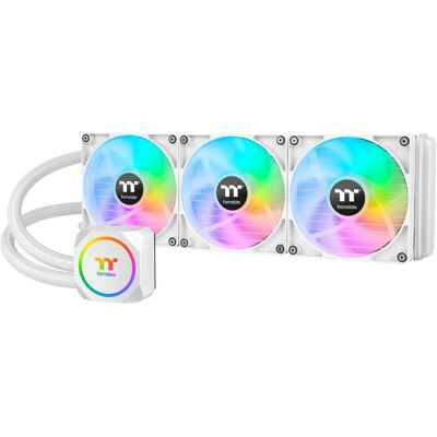 Thermaltake TT TH420 ARGB Sync CPU Liquid Cooler Sno CL-W369-PL14SW-A, CPU Wasserkühler, Weiss Thermaltake TT TH420 ARGB Sync CPU Liquid Cooler Sno CL-W369-PL14SW-A, CPU Wasserkühler, Weiss