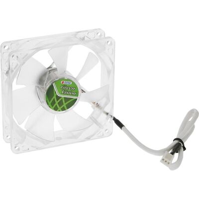 Titan Wentylator Green Vision 92mm (TFD-9225GT12Z (92 mm, 1x), PC Lüfter, Transparent Titan Wentylator Green Vision 92mm (TFD-9225GT12Z (92 mm, 1x), PC Lüfter, Transparent