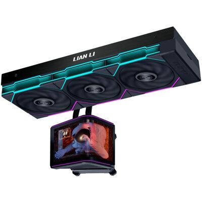 Lian-Li HydroShift II OLED Curved 360 UNI FAN TL AiO, CPU Wasserkühler, Schwarz Lian-Li HydroShift II OLED Curved 360 UNI FAN TL AiO, CPU Wasserkühler, Schwarz