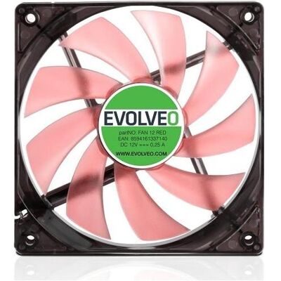 Evolveo ventilátor, LED Äervený (120 mm), PC Lüfter, Rot Evolveo ventilátor, LED Äervený (120 mm), PC Lüfter, Rot