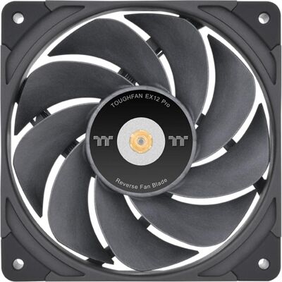 Thermaltake TT TOUGHFAN EX12 Pro 3-Pack Swappable 120x120x25 (120 mm, 3x), PC Lüfter, Schwarz Thermaltake TT TOUGHFAN EX12 Pro 3-Pack Swappable 120x120x25 (120 mm, 3x), PC Lüfter, Schwarz