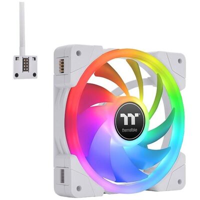 Thermaltake TT SWAFAN EX14 RGB FAN Premium 3er wh CL-F162-PL14SW-A (140 mm, 3x), PC Lüfter, Weiss Thermaltake TT SWAFAN EX14 RGB FAN Premium 3er wh CL-F162-PL14SW-A (140 mm, 3x), PC Lüfter, Weiss