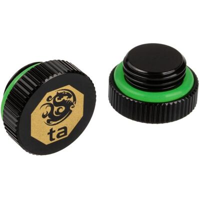 Bitspower Touchaqua Verschlussstopfen G1/4 Zoll AG - 2er-Pack, schwarz, Wasserkühlung Komponenten Zubehör, Schwarz Bitspower Touchaqua Verschlussstopfen G1/4 Zoll AG - 2er-Pack, schwarz, Wasserkühlung Komponenten Zubehör, Schwarz