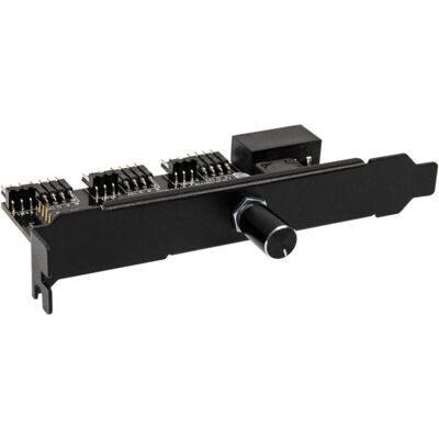 Lamptron CFM36 Lüfter- und RGB-LED-Controller für PCI-Slot - schwarz (3 Lüfter), Lüftersteuerung, Schwarz Lamptron CFM36 Lüfter- und RGB-LED-Controller für PCI-Slot - schwarz (3 Lüfter), Lüftersteuerung, Schwarz