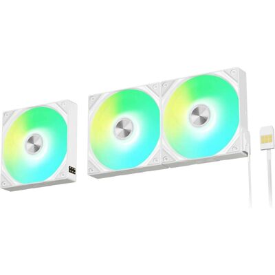 TRYX ROTA SL ARGB Lüfter - 3er-Pack, 120 mm, weiss (120 mm, 3x), PC Lüfter, Weiss TRYX ROTA SL ARGB Lüfter - 3er-Pack, 120 mm, weiss (120 mm, 3x), PC Lüfter, Weiss