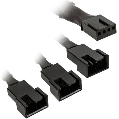 Kolink 1-3 PWM Lüfter Splitterkabel - 35 cm, geflochten, schwarz (35 cm, 4 pin PWM), Interne Kabel (PC) Kolink 1-3 PWM Lüfter Splitterkabel - 35 cm, geflochten, schwarz (35 cm, 4 pin PWM), Interne Kabel (PC)