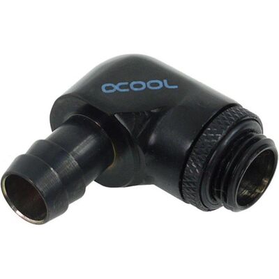 Alphacool HF 10mm (3/8' Schlauchanschluss 90° drehbar G1/4 mit O-Rin, Wasserkühlung Anschluss, Schwarz Alphacool HF 10mm (3/8' Schlauchanschluss 90° drehbar G1/4 mit O-Rin, Wasserkühlung Anschluss, Schwarz
