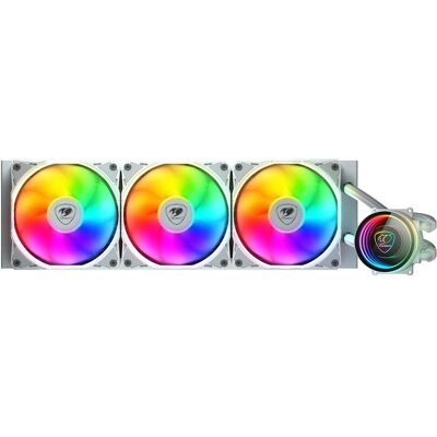 Cougar Kit Watercooling AIO Poseidon Elite RGB - 360mm (Blanc), CPU Wasserkühler, Weiss Cougar Kit Watercooling AIO Poseidon Elite RGB - 360mm (Blanc), CPU Wasserkühler, Weiss