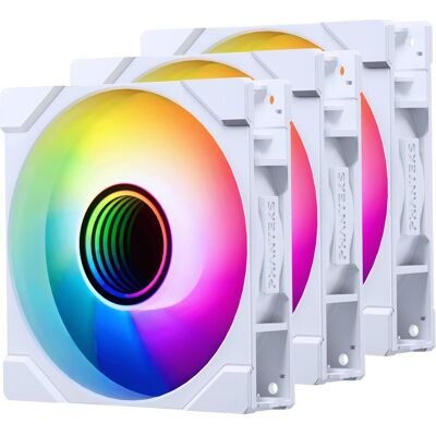 Phanteks M25 Gen2 D-RGB Reverse Blade (120 mm, 3x), PC Lüfter, Weiss Phanteks M25 Gen2 D-RGB Reverse Blade (120 mm, 3x), PC Lüfter, Weiss