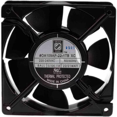 RS PRO AC-Axiallüfter (120 mm), PC Lüfter, Schwarz RS PRO AC-Axiallüfter (120 mm), PC Lüfter, Schwarz