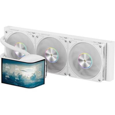 Krux Chłodzenie wodne HydroArc 360 White (KRXE011), CPU Wasserkühler, Weiss Krux Chłodzenie wodne HydroArc 360 White (KRXE011), CPU Wasserkühler, Weiss