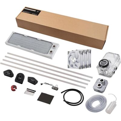 Phanteks Glacier EZ-Fit 360 D30-KIT, Wasserkühlungsset - weiss, CPU Wasserkühler, Transparent, Weiss Phanteks Glacier EZ-Fit 360 D30-KIT, Wasserkühlungsset - weiss, CPU Wasserkühler, Transparent, Weiss