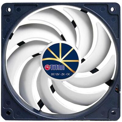 Titan TFD-12025H12ZP/KE(RB) Lüfter 120x120x25mm, Extreme Silent Fan, mit PWM, leise (120 mm), PC Lüfter, Schwarz, Weiss Titan TFD-12025H12ZP/KE(RB) Lüfter 120x120x25mm, Extreme Silent Fan, mit PWM, leise (120 mm), PC Lüfter, Schwarz, Weiss