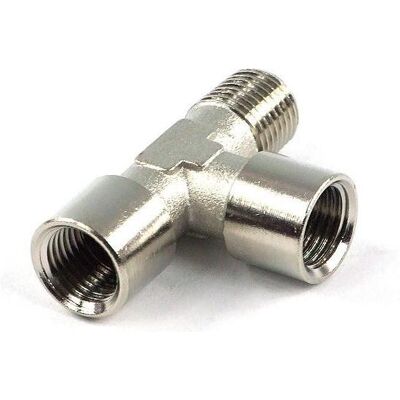 Aquatuning L-Stück G1/4 einschraubbar 2x Innen 1x Aussengewinde, Wasserkühlung Komponenten Zubehör, Silber Aquatuning L-Stück G1/4 einschraubbar 2x Innen 1x Aussengewinde, Wasserkühlung Komponenten Zubehör, Silber