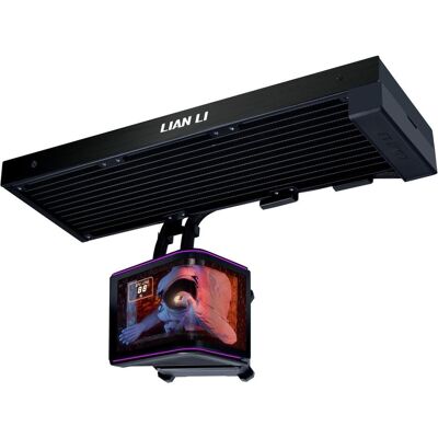 Lian-Li HydroShift II OLED Curved 360 Fanless AiO-Wasserkühlung, 360 mm, OLED-Display - schwarz, CPU Wasserkühler, Schwarz Lian-Li HydroShift II OLED Curved 360 Fanless AiO-Wasserkühlung, 360 mm, OLED-Display - schwarz, CPU Wasserkühler, Schwarz