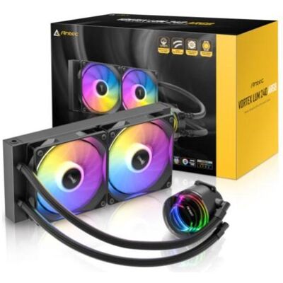 Antec Vortex Lum 240 ARGB Waterkoeling Zwart AMD-Intel, CPU Wasserkühler, Schwarz Antec Vortex Lum 240 ARGB Waterkoeling Zwart AMD-Intel, CPU Wasserkühler, Schwarz