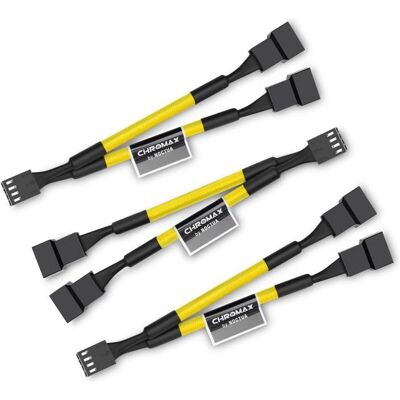Noctua NA-SYC1 chromax.yellow Y-Splitterkabelset für Lüfter, PC Lüfter Zubehör, Gelb Noctua NA-SYC1 chromax.yellow Y-Splitterkabelset für Lüfter, PC Lüfter Zubehör, Gelb
