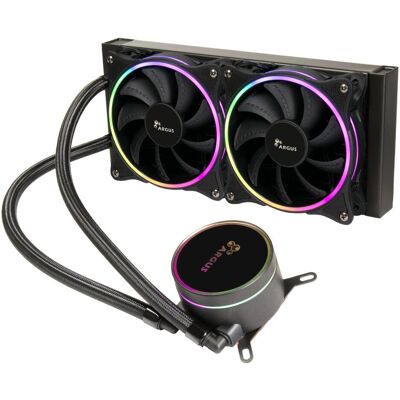 Intertech INTER-TECH Argus Iceman LC240 RGB AiO - Wasserkuehlung mit RGB-Beleuchtung fuer alle gaengigen Socke, CPU Wasserkühler, Schwarz Intertech INTER-TECH Argus Iceman LC240 RGB AiO - Wasserkuehlung mit RGB-Beleuchtung fuer alle gaengigen Socke, CPU Wasserkühler, Schwarz