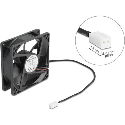 Delock Axiallüfter 5 V DC, 80 x 80 x 25 mm schwarz (80 mm, 1x), PC Lüfter, Schwarz Delock Axiallüfter 5 V DC, 80 x 80 x 25 mm schwarz (80 mm, 1x), PC Lüfter, Schwarz