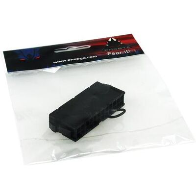 Phobya ATX-Überbrückungsstecker (24 Pin), Wasserkühlung Komponenten Zubehör, Schwarz Phobya ATX-Überbrückungsstecker (24 Pin), Wasserkühlung Komponenten Zubehör, Schwarz
