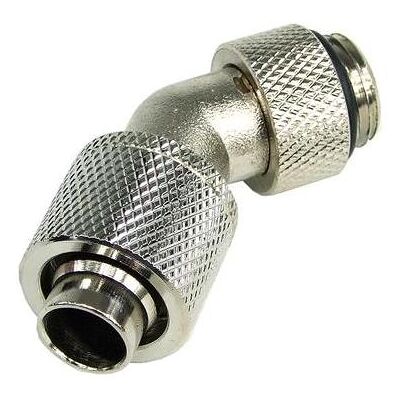 Aquatuning 13/10mm Anschraubtülle 45° drehbar, Wasserkühlung Anschluss, Silber Aquatuning 13/10mm Anschraubtülle 45° drehbar, Wasserkühlung Anschluss, Silber