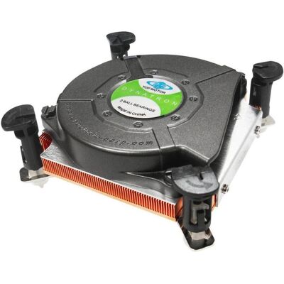 Intertech LGA 1150/1155/1156, Mini-ITX Formfaktor, Aktiv (27.80 mm), CPU Kühler, Schwarz, Silber, Kupfer Intertech LGA 1150/1155/1156, Mini-ITX Formfaktor, Aktiv (27.80 mm), CPU Kühler, Schwarz, Silber, Kupfer