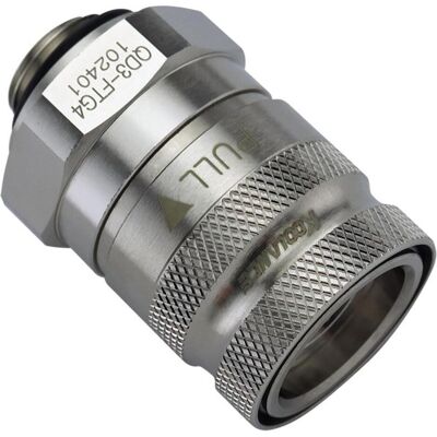 Koolance QD3 Schnellverschluss gerade female auf G1/4 Zoll AG - no-spill, silber, Wasserkühlung Anschluss, Silber Koolance QD3 Schnellverschluss gerade female auf G1/4 Zoll AG - no-spill, silber, Wasserkühlung Anschluss, Silber