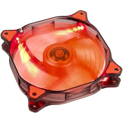 Cougar LED-Lüfter D12HB-R (120 mm, 1x), PC Lüfter, Schwarz Cougar LED-Lüfter D12HB-R (120 mm, 1x), PC Lüfter, Schwarz