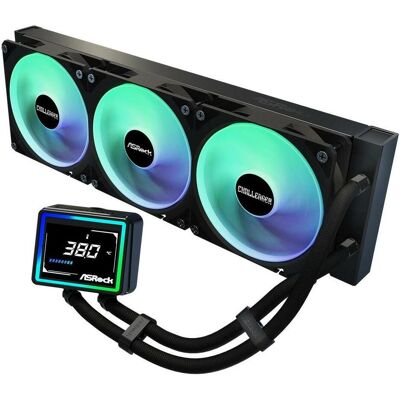 ASRock CPC Challenger 360 Digital ARGB Black, CPU Wasserkühler, Schwarz ASRock CPC Challenger 360 Digital ARGB Black, CPU Wasserkühler, Schwarz