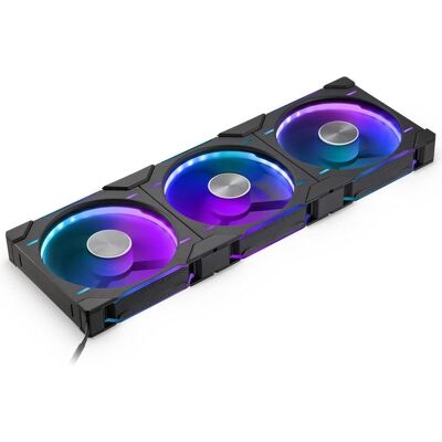 Phanteks D30 PWM Reverse Airflow (140 mm, 3x), PC Lüfter, Schwarz Phanteks D30 PWM Reverse Airflow (140 mm, 3x), PC Lüfter, Schwarz