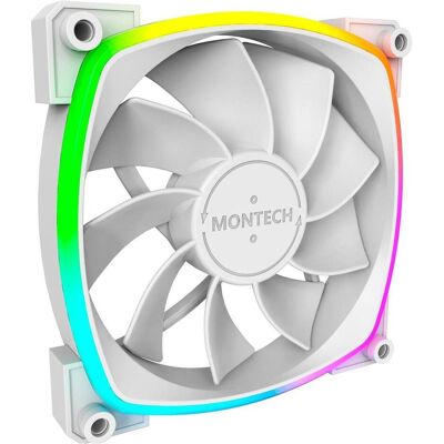 Montech RX120 PWM ARGB Lüfter - 120mm, weiss (120 mm, 1x), PC Lüfter, Weiss Montech RX120 PWM ARGB Lüfter - 120mm, weiss (120 mm, 1x), PC Lüfter, Weiss