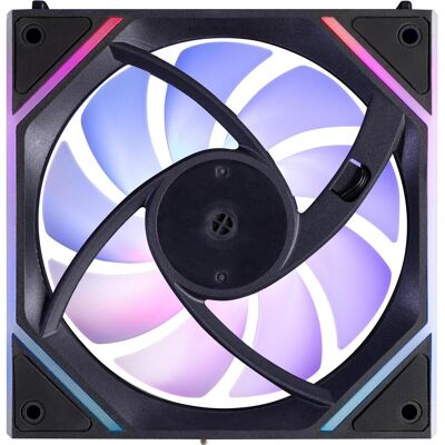 Blackstorm Luna MAG-INF ARGB PWM Reverse fan, black, 120 mm (120 mm, 1x), PC Lüfter, Schwarz Blackstorm Luna MAG-INF ARGB PWM Reverse fan, black, 120 mm (120 mm, 1x), PC Lüfter, Schwarz