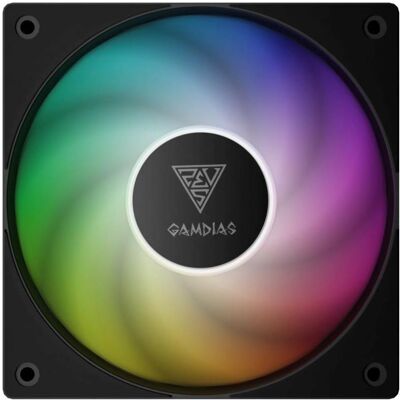 Gamdias NOTUS M1-1201 ARGB Gehäuseluefter - Gehäuse-Lüfter - 1.600 rpm (120 mm), PC Lüfter, Schwarz Gamdias NOTUS M1-1201 ARGB Gehäuseluefter - Gehäuse-Lüfter - 1.600 rpm (120 mm), PC Lüfter, Schwarz