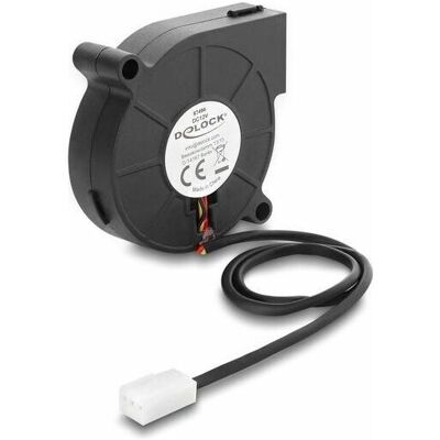 Delock Radiallüfter / Lüftergebläse 12 V DC 50 x 50 x 15 mm mit 3-Pin Lüfteranschluss, schwarz (50 mm, 1x), PC Lüfter, Schwarz Delock Radiallüfter / Lüftergebläse 12 V DC 50 x 50 x 15 mm mit 3-Pin Lüfteranschluss, schwarz (50 mm, 1x), PC Lüfter, Schwarz