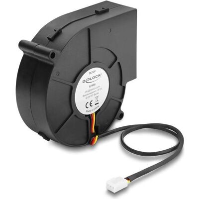 Delock Radiallüfter / Lüftergebläse 12 V DC 97 x 94 x 33 mm mit 3-Pin Lüfteranschluss, schwarz (97 mm, 1x), PC Lüfter, Schwarz Delock Radiallüfter / Lüftergebläse 12 V DC 97 x 94 x 33 mm mit 3-Pin Lüfteranschluss, schwarz (97 mm, 1x), PC Lüfter, Schwarz
