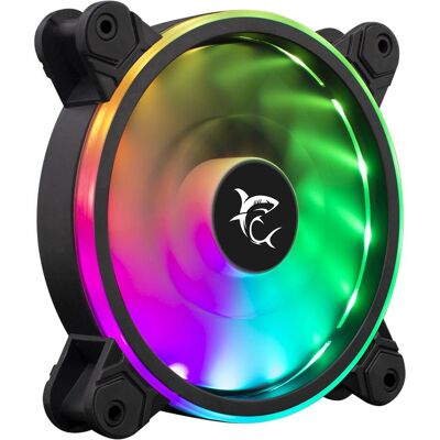 White Shark Housing cooler Pulsar, 120mm, with ARGB LED illumination (120 mm, 1x), PC Lüfter, Schwarz White Shark Housing cooler Pulsar, 120mm, with ARGB LED illumination (120 mm, 1x), PC Lüfter, Schwarz