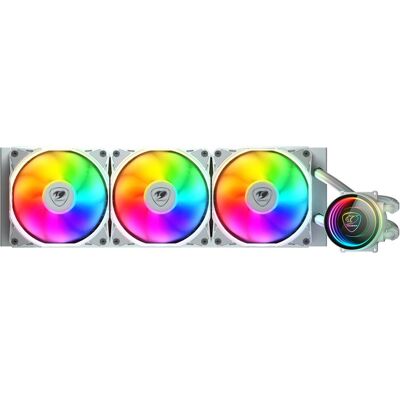 Cougar Kit Watercooling AIO Poseidon Elite RGB - 360mm (Blanc), CPU Wasserkühler, Weiss, Mehrfarbig Cougar Kit Watercooling AIO Poseidon Elite RGB - 360mm (Blanc), CPU Wasserkühler, Weiss, Mehrfarbig
