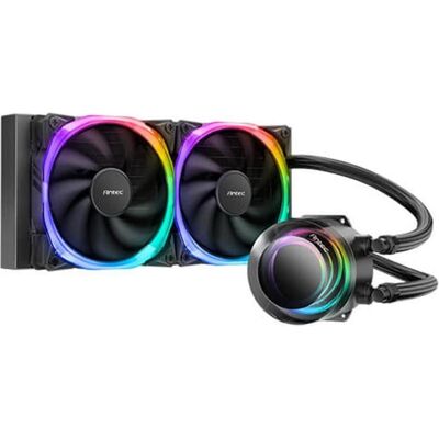 Antec VORTEX 240 ARGB Processor All-in-one liquid cooler Black, CPU Wasserkühler, Schwarz Antec VORTEX 240 ARGB Processor All-in-one liquid cooler Black, CPU Wasserkühler, Schwarz