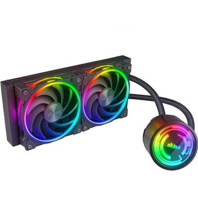 Akasa SOHO 240 Processor All-in-one liquid cooler Black 1 pc(s), CPU Wasserkühler, Schwarz Akasa SOHO 240 Processor All-in-one liquid cooler Black 1 pc(s), CPU Wasserkühler, Schwarz