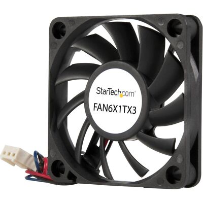 StarTech Gehäuselüfter (60 mm, 1x), PC Lüfter, Schwarz StarTech Gehäuselüfter (60 mm, 1x), PC Lüfter, Schwarz