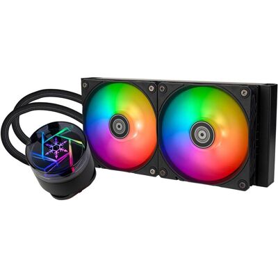 Silverstone NovaPeak 240 ARGB 240mm (schwarz), CPU Wasserkühler, Schwarz Silverstone NovaPeak 240 ARGB 240mm (schwarz), CPU Wasserkühler, Schwarz