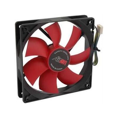 Airen FAN RedWings120 Clever (PWM) (120 mm, 1x), PC Lüfter, Schwarz, Rot Airen FAN RedWings120 Clever (PWM) (120 mm, 1x), PC Lüfter, Schwarz, Rot