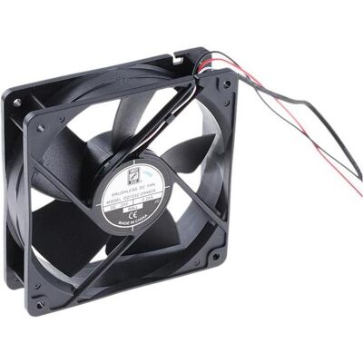 RS PRO Lüfter 120x120x32mm 24VDC 6W 183,5m³/h (120 mm), PC Lüfter, Schwarz RS PRO Lüfter 120x120x32mm 24VDC 6W 183,5m³/h (120 mm), PC Lüfter, Schwarz