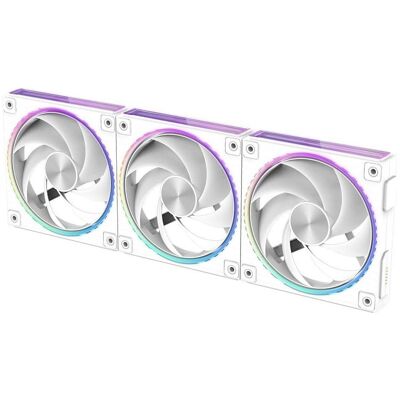 Zalman Lot de 3 Ventilateurs boitier ZM-DF120 aRGB - 12cm (Blanc) (120 mm, 3x), PC Lüfter, Weiss Zalman Lot de 3 Ventilateurs boitier ZM-DF120 aRGB - 12cm (Blanc) (120 mm, 3x), PC Lüfter, Weiss