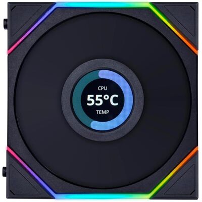 Lian-Li Uni Fan Tl LCD (120 mm, 3x), PC Lüfter, Schwarz Lian-Li Uni Fan Tl LCD (120 mm, 3x), PC Lüfter, Schwarz