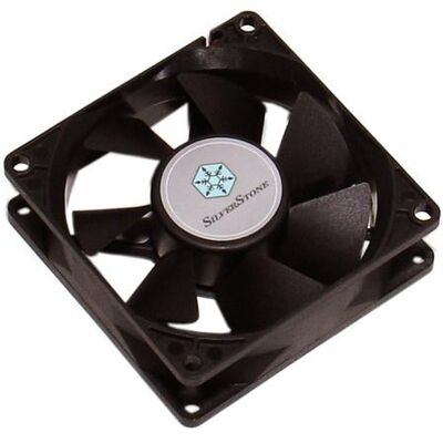 Silverstone 80mm Fan SST-FN81 (80 mm, 1x), PC Lüfter, Schwarz Silverstone 80mm Fan SST-FN81 (80 mm, 1x), PC Lüfter, Schwarz